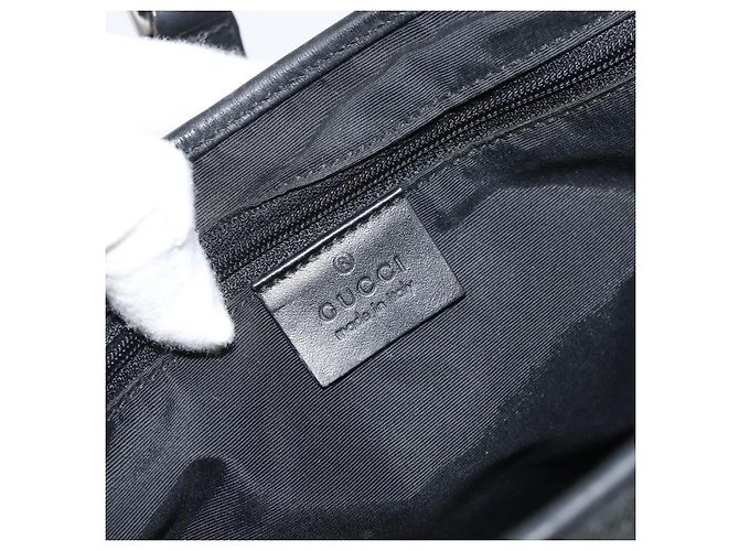 Borsa a tracolla Jackie in tela GG GUCCI Nera Argento 00963 Auth 191078V Nero - vista 14