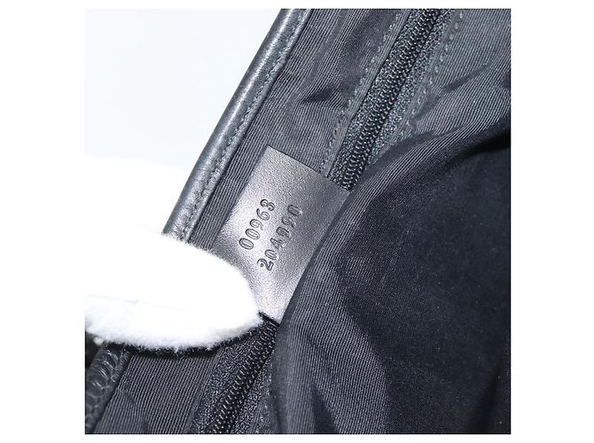 Borsa a tracolla Jackie in tela GG GUCCI Nera Argento 00963 Auth 191078V Nero - vista 20