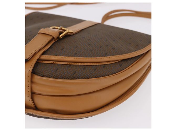 Borsa a Spalla SAINT LAURENT PVC Canvas Beige Oro Auth bs36115 D'oro - vista 15