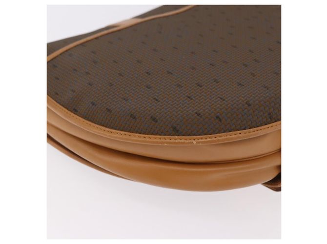 Borsa a Spalla SAINT LAURENT PVC Canvas Beige Oro Auth bs36115 D'oro - vista 16