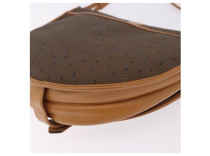 Borsa a Spalla SAINT LAURENT PVC Canvas Beige Oro Auth bs36115 D'oro - vista 17