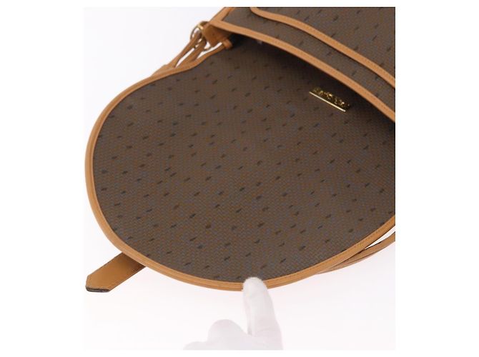 Borsa a Spalla SAINT LAURENT PVC Canvas Beige Oro Auth bs36115 D'oro - vista 18