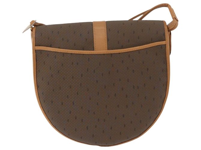 Borsa a Spalla SAINT LAURENT PVC Canvas Beige Oro Auth bs36115 D'oro - vista 2