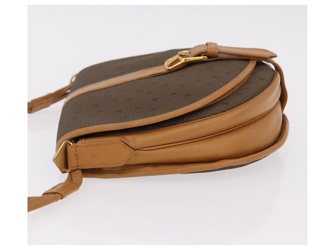 Borsa a Spalla SAINT LAURENT PVC Canvas Beige Oro Auth bs36115 D'oro - vista 4