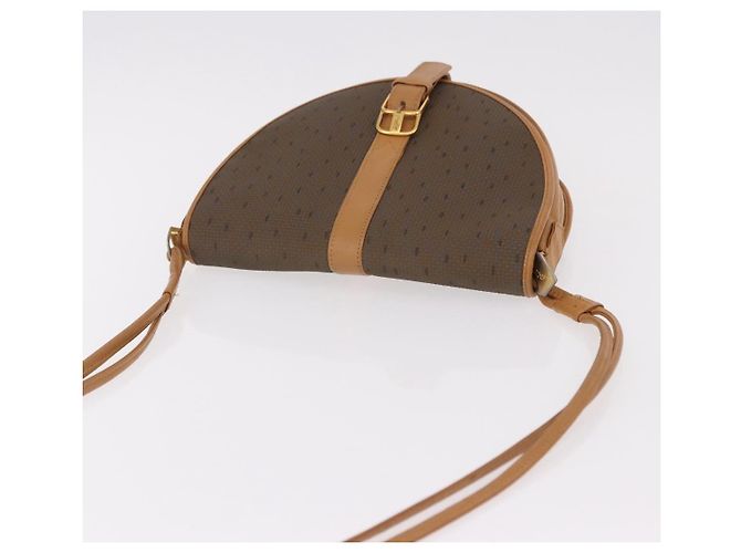 Borsa a Spalla SAINT LAURENT PVC Canvas Beige Oro Auth bs36115 D'oro - vista 6