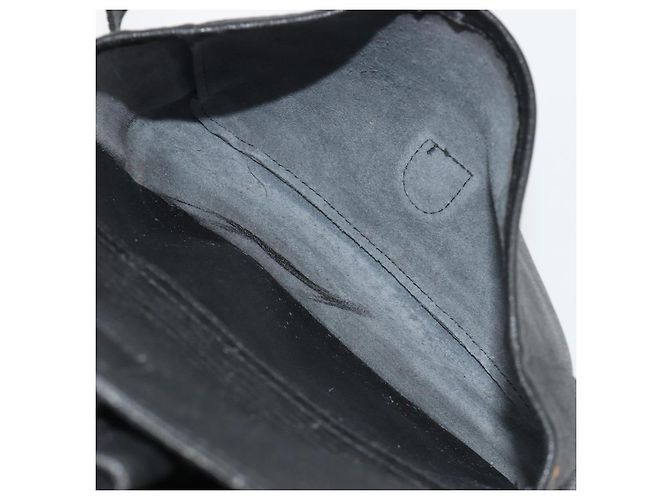 Zaino Gianni Versace in pelle nero e oro Auth BA13798 D'oro - vista 12