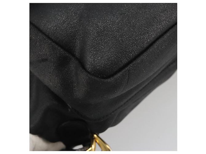Zaino Gianni Versace in pelle nero e oro Auth BA13798 D'oro - vista 15