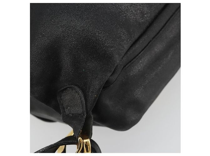 Zaino Gianni Versace in pelle nero e oro Auth BA13798 D'oro - vista 17