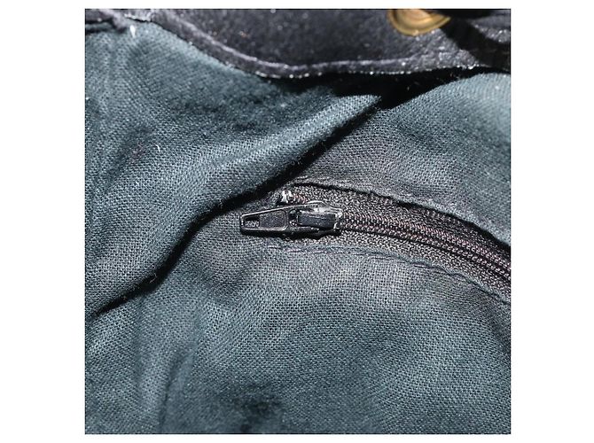 Zaino Gianni Versace in pelle nero e oro Auth BA13798 D'oro - vista 24