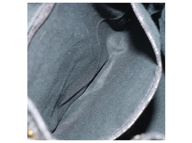 Zaino Gianni Versace in pelle nero e oro Auth BA13798 D'oro - vista 25