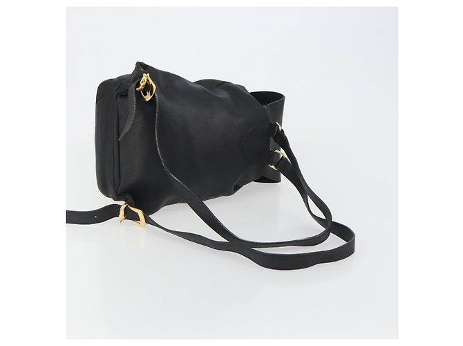 Zaino Gianni Versace in pelle nero e oro Auth BA13798 D'oro - vista 7