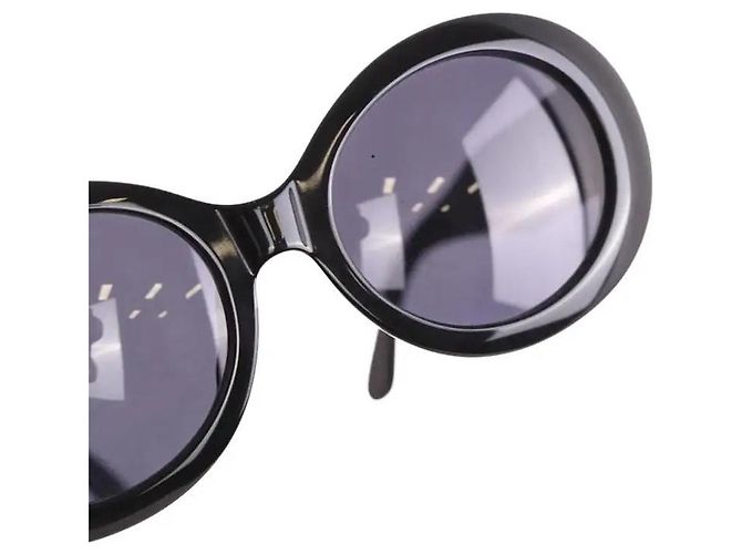 Occhiali da sole Chanel neri in plastica Nero - vista 4