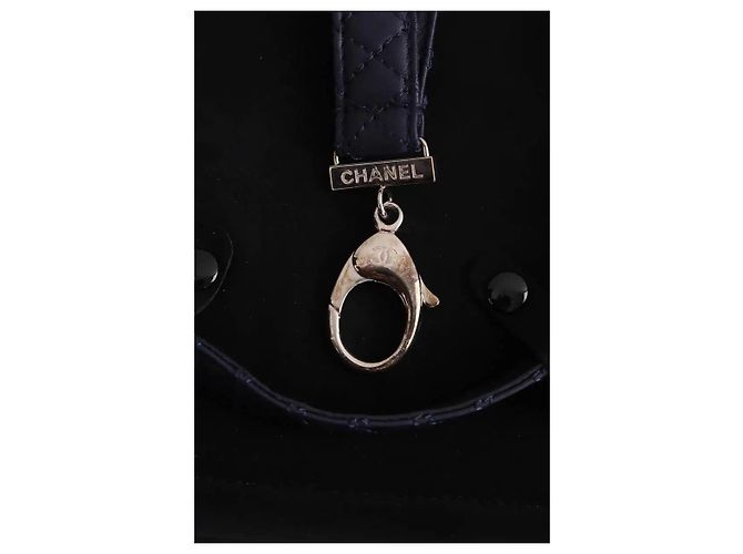 Collana Chanel lanyard blu navy - vista 2