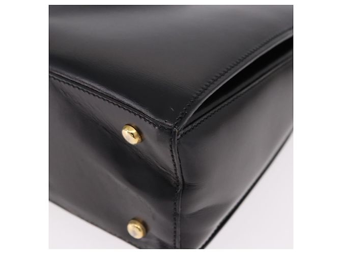 Céline Borsa a tracolla CELINE in pelle nera e oro Auth bs36066A Nero D'oro - vista 14