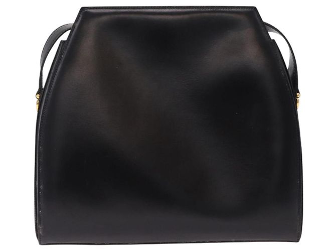 Céline Borsa a tracolla CELINE in pelle nera e oro Auth bs36066A Nero D'oro - vista 2