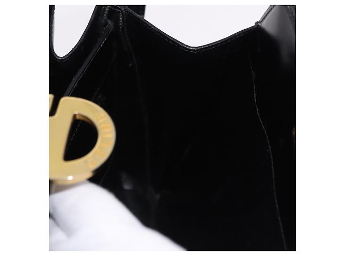 Céline Borsa a tracolla CELINE in pelle nera e oro Auth bs36066A Nero D'oro - vista 22