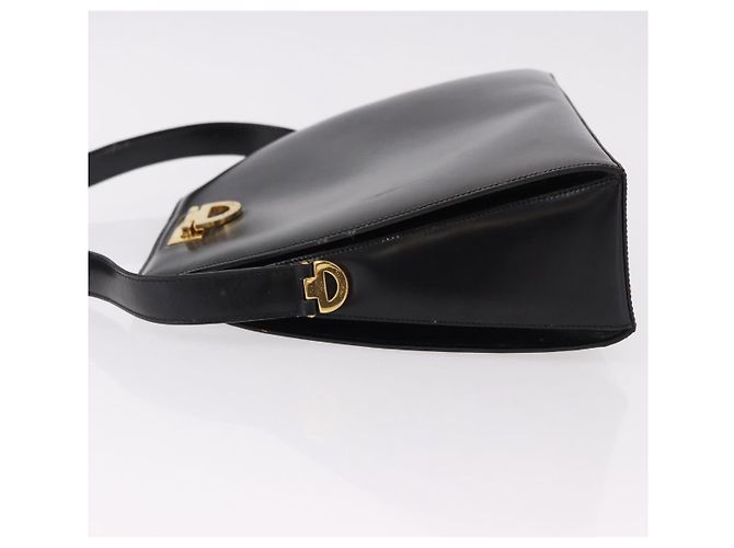 Céline Borsa a tracolla CELINE in pelle nera e oro Auth bs36066A Nero D'oro - vista 4
