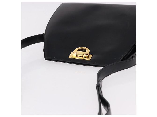 Céline Borsa a tracolla CELINE in pelle nera e oro Auth bs36066A Nero D'oro - vista 6