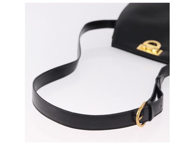 Céline Borsa a tracolla CELINE in pelle nera e oro Auth bs36066A Nero D'oro - vista 7