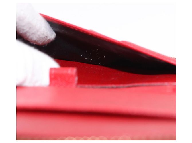 LOUIS VUITTON Epi Agenda Geod Wallet Red M63877 LV Auth 191385 Rosso - vista 11