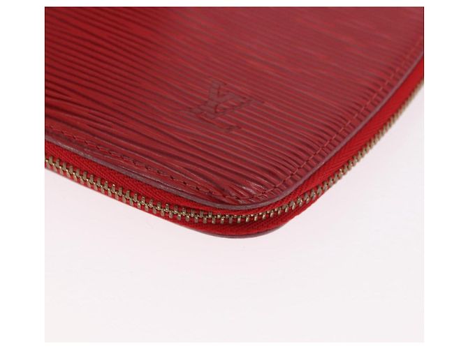 LOUIS VUITTON Epi Agenda Geod Wallet Red M63877 LV Auth 191385 Rosso - vista 14