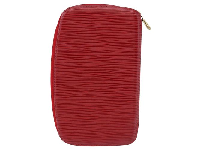 LOUIS VUITTON Epi Agenda Geod Wallet Red M63877 LV Auth 191385 Rosso - vista 2
