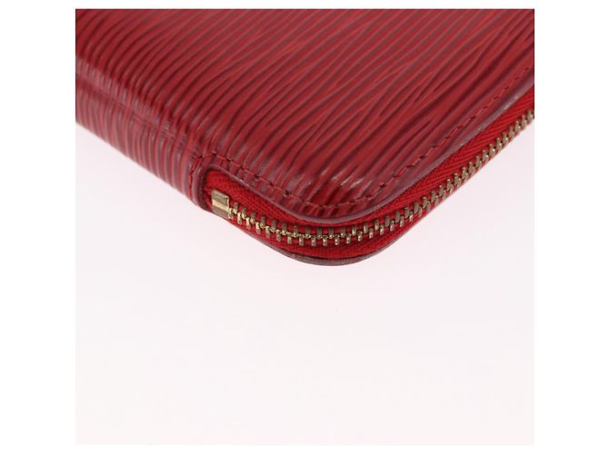 LOUIS VUITTON Epi Agenda Geod Wallet Red M63877 LV Auth 191385 Rosso - vista 7