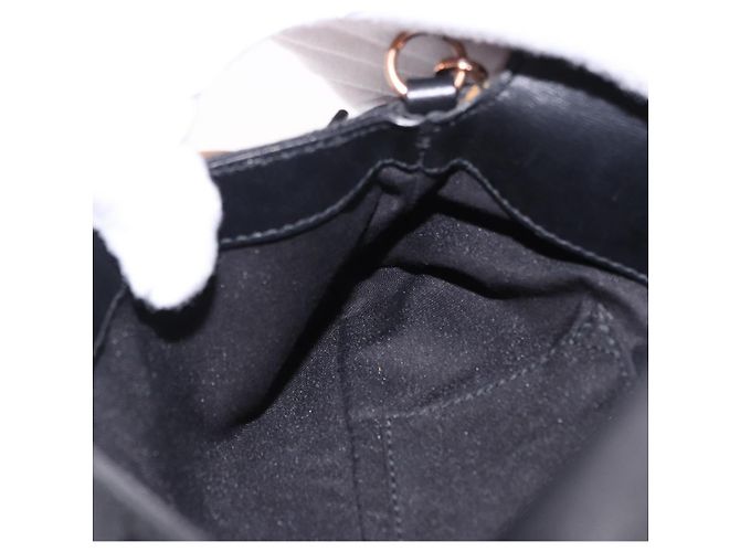 Borsa GUCCI GG Canvas Bamboo Chain Horsebit Nera Oro 129497 Auth yk20630SAM Nero D'oro - vista 21