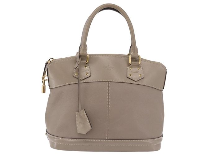 LOUIS VUITTON Suhari Lockit PM Hand Bag Gray M91790 LV Auth fm5402A Marrone - vista 13