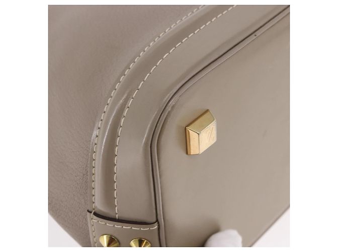 LOUIS VUITTON Suhari Lockit PM Hand Bag Gray M91790 LV Auth fm5402A Marrone - vista 14