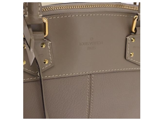 LOUIS VUITTON Suhari Lockit PM Hand Bag Gray M91790 LV Auth fm5402A Marrone - vista 18