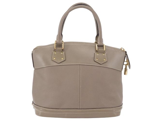 LOUIS VUITTON Suhari Lockit PM Hand Bag Gray M91790 LV Auth fm5402A Marrone - vista 2