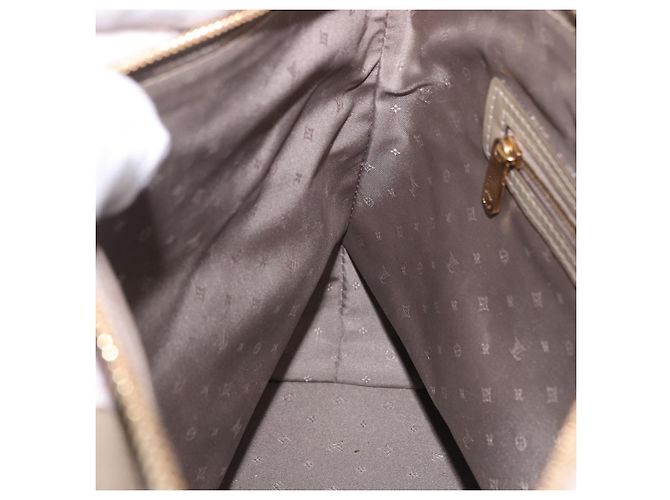 LOUIS VUITTON Suhari Lockit PM Hand Bag Gray M91790 LV Auth fm5402A Marrone - vista 22