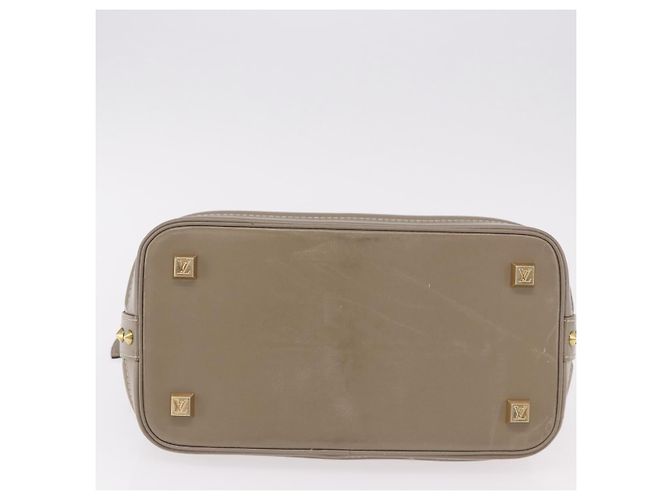 LOUIS VUITTON Suhari Lockit PM Hand Bag Gray M91790 LV Auth fm5402A Marrone - vista 5