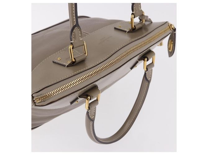 LOUIS VUITTON Suhari Lockit PM Hand Bag Gray M91790 LV Auth fm5402A Marrone - vista 6