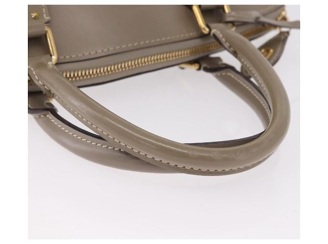 LOUIS VUITTON Suhari Lockit PM Hand Bag Gray M91790 LV Auth fm5402A Marrone - vista 7