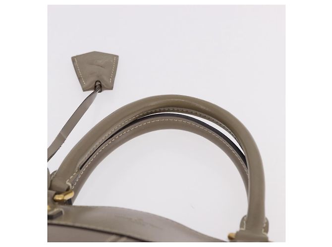 LOUIS VUITTON Suhari Lockit PM Hand Bag Gray M91790 LV Auth fm5402A Marrone - vista 8