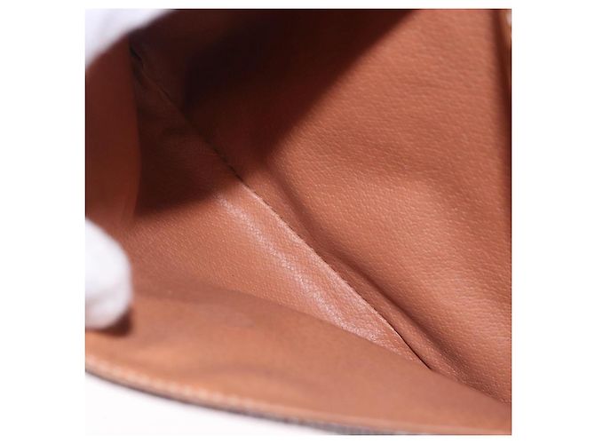 Céline Borsa a Spalla CELINE Macadam Canvas PVC Pelle Marrone Oro Auth ka5312 D'oro - vista 20