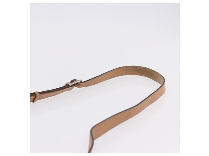 Céline Borsa a Spalla CELINE Macadam Canvas PVC Pelle Marrone Oro Auth ka5312 D'oro - vista 8