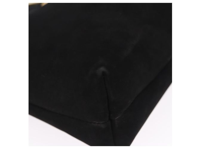 Borsa a tracolla Salvatore Ferragamo Vala in scamosciato nero e oro Auth ka5242 D'oro - vista 14