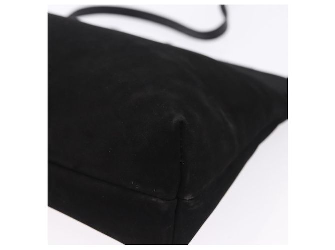 Borsa a tracolla Salvatore Ferragamo Vala in scamosciato nero e oro Auth ka5242 D'oro - vista 15
