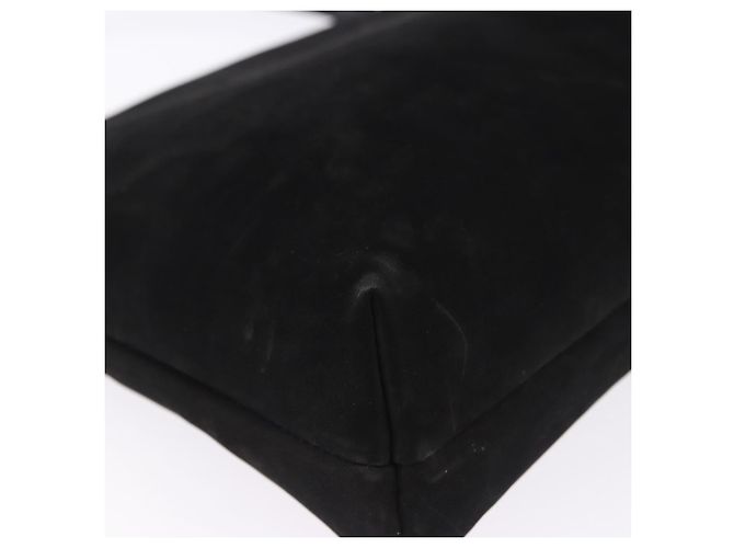Borsa a tracolla Salvatore Ferragamo Vala in scamosciato nero e oro Auth ka5242 D'oro - vista 16