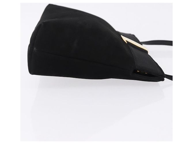 Borsa a tracolla Salvatore Ferragamo Vala in scamosciato nero e oro Auth ka5242 D'oro - vista 3