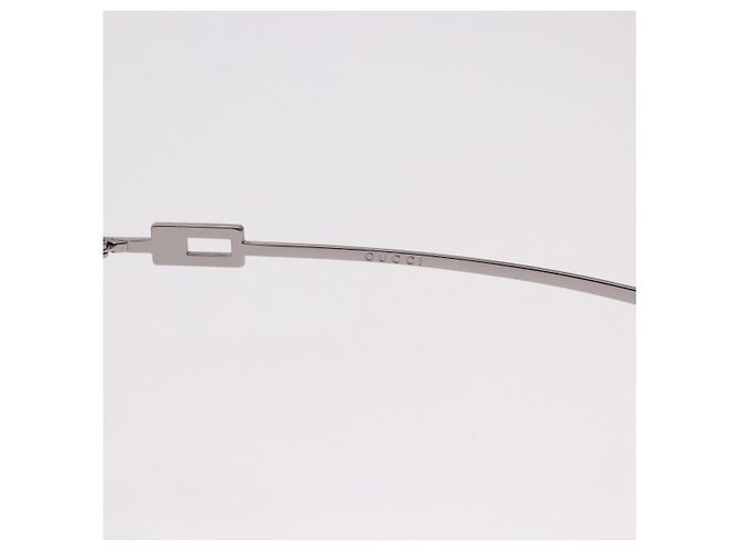 Gafas de sol GUCCI Rimless Metal Silver Light Blue Auth SW2615V Plata Azul claro - vista 13