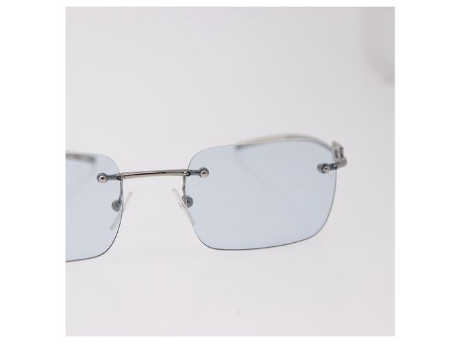 Gafas de sol GUCCI Rimless Metal Silver Light Blue Auth SW2615V Plata Azul claro - vista 5