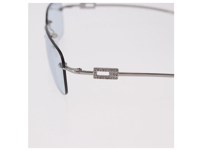 Gafas de sol GUCCI Rimless Metal Silver Light Blue Auth SW2615V Plata Azul claro - vista 9
