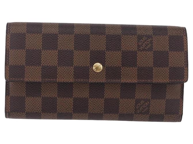 LOUIS VUITTON Damier Ebene Portefeuille International Wallet N61217 Auth bs36216 - vista 13