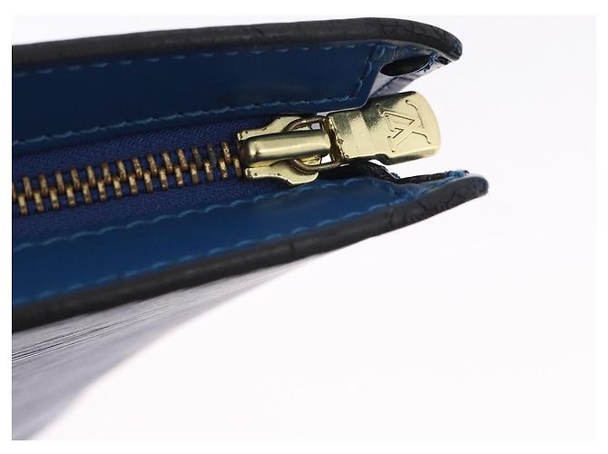LOUIS VUITTON Epi Saint Jacques Shoulder Bag Blue M52275 LV Auth BA14366A - vista 10