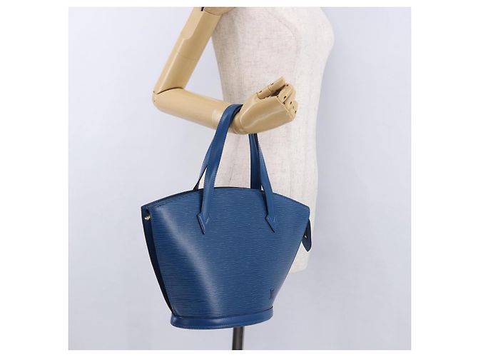 LOUIS VUITTON Epi Saint Jacques Shoulder Bag Blue M52275 LV Auth BA14366A - vista 21
