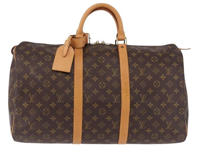 LOUIS VUITTON Borsa Boston Monogram Keepall 50 M41426 LV Auth 190417A Monogramma - vista 13
